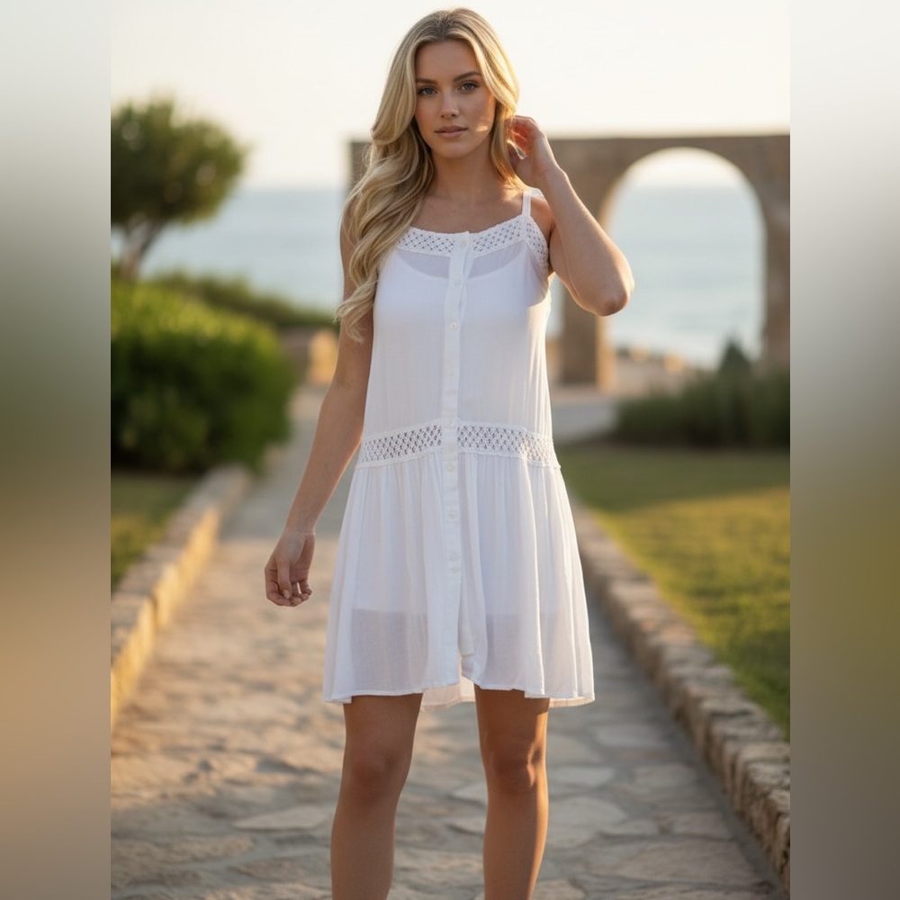 NEW• Creme De La Creme Ethereal Leia Boho Chic Flowy Dress•XL-1X